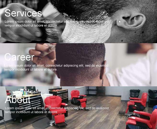 Photoshop Mockups of website.