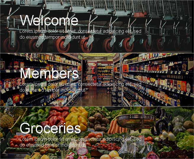 Photoshop Mockups of website.